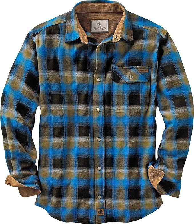 Legendary Whitetails Men's Flannel Shirt Long Sleeve Button Down 100% Cotton | Amazon (US)