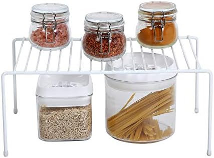 Smart Design Cabinet Storage Shelf Rack - Medium (8.5 x 13.25 Inch) - Steel Metal Wire - Cupboard... | Amazon (US)