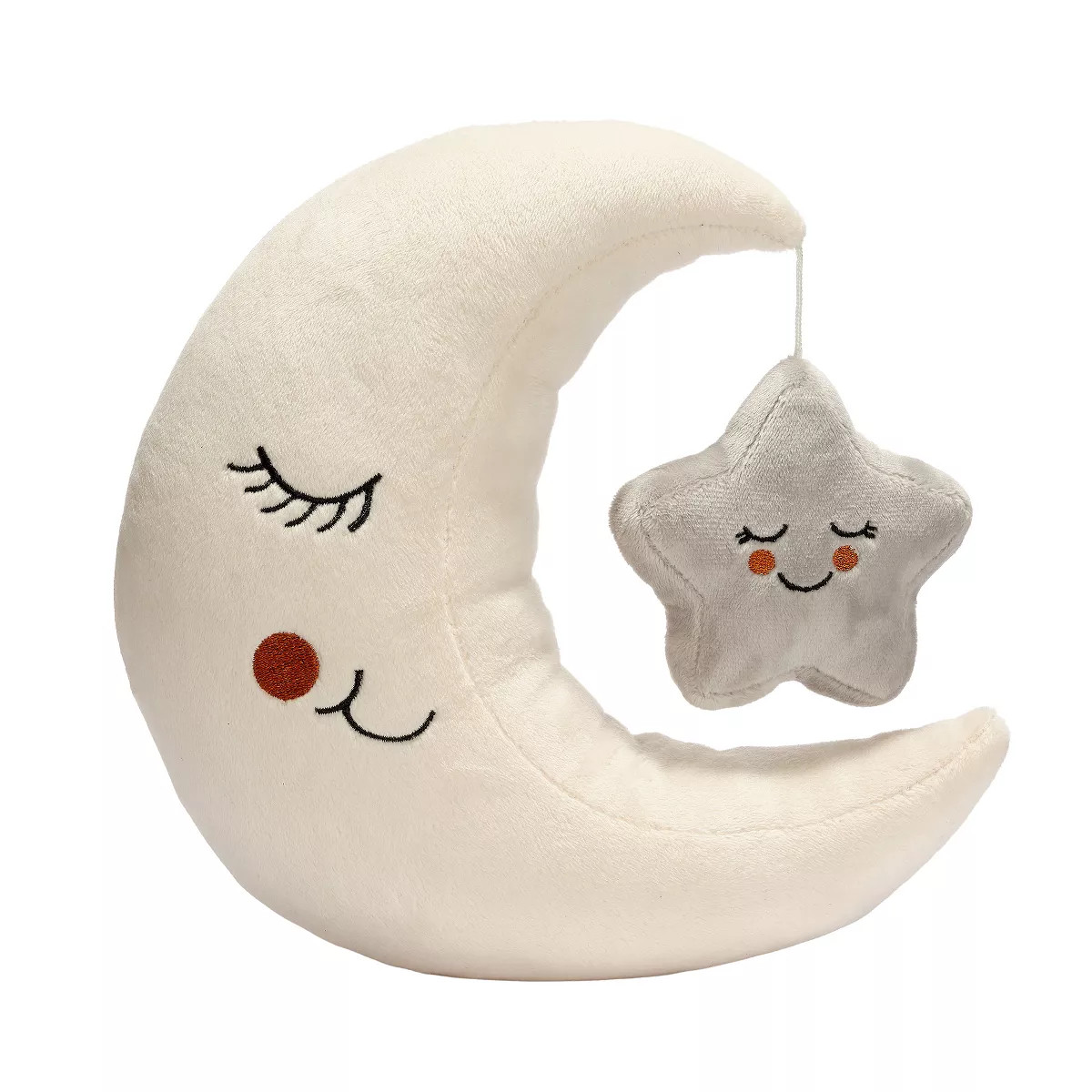 Lambs & Ivy Goodnight Moon and Star Plush Stuffed Toy - Cream/Gray | Target