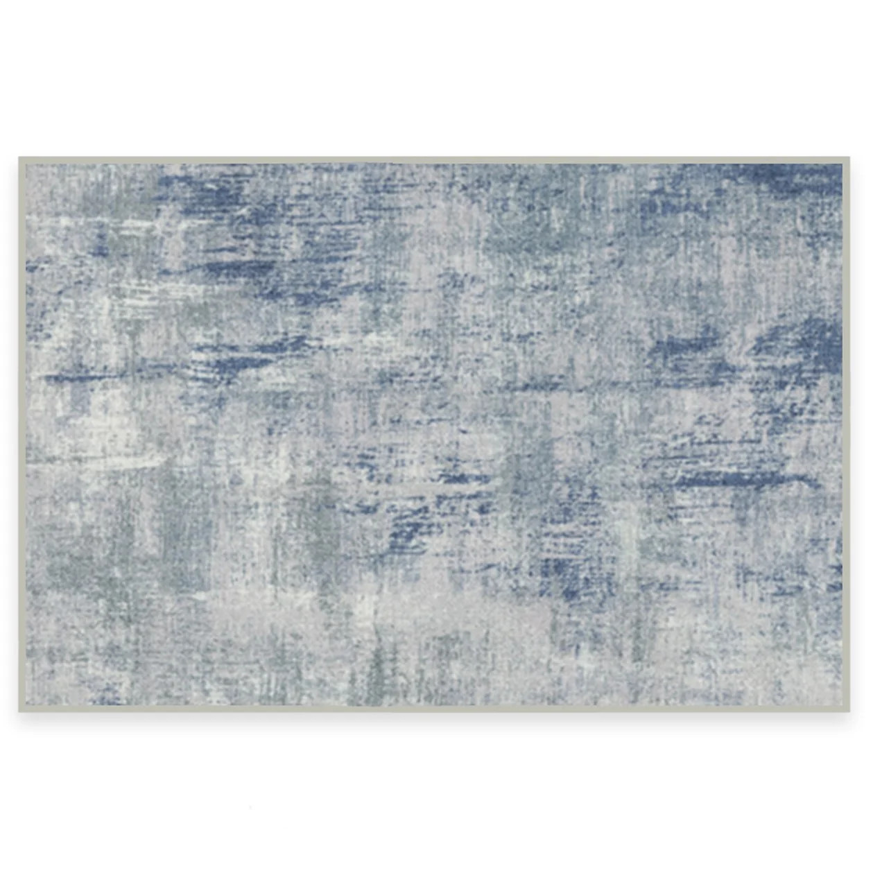 Ruggable Impasto Machine Washable Modern Gradient Area Rug 2' x 3', Blue Slate | Walmart (US)