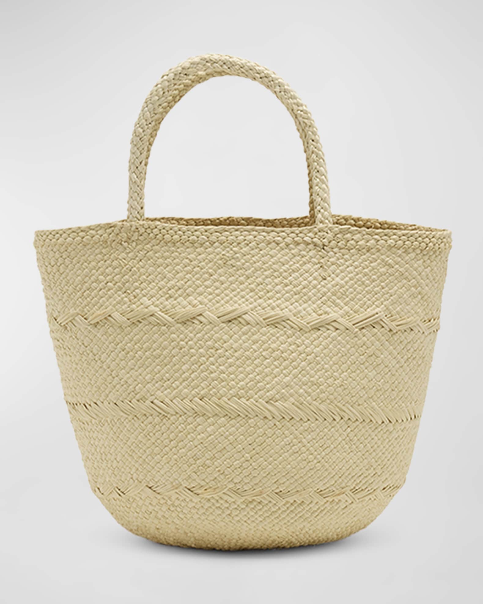Marta Small Basket Leather Tote Bag | Neiman Marcus