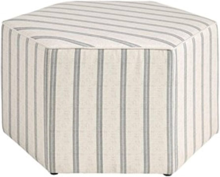 MARTHA STEWART Ellen Coffee Table - Solid Wood Frame, Soft Fabric, Large Accent Ottoman - Modern ... | Amazon (US)