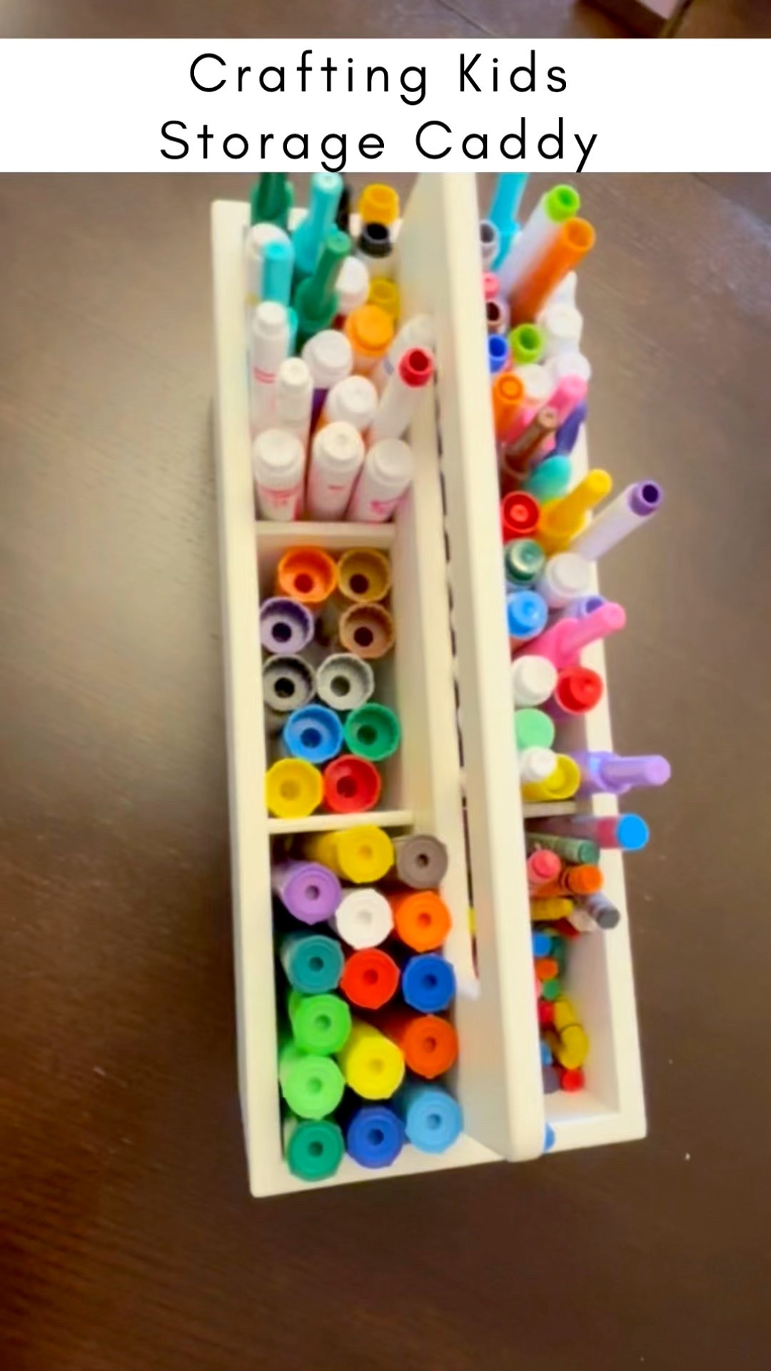 Craft organization. Marker storage. Craft storage. Craft supplies. Craft supply storage. Crafting with kids. Crafting with toddlers. Crayon storage. Caddy storage. 

#LTKFindsUnder50 #LTKmomlife #LTKKids