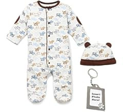 Little Me Footie Pajamas Cotton Baby Sleepwear Boys and Girls Footed Sleeper | Amazon (US)