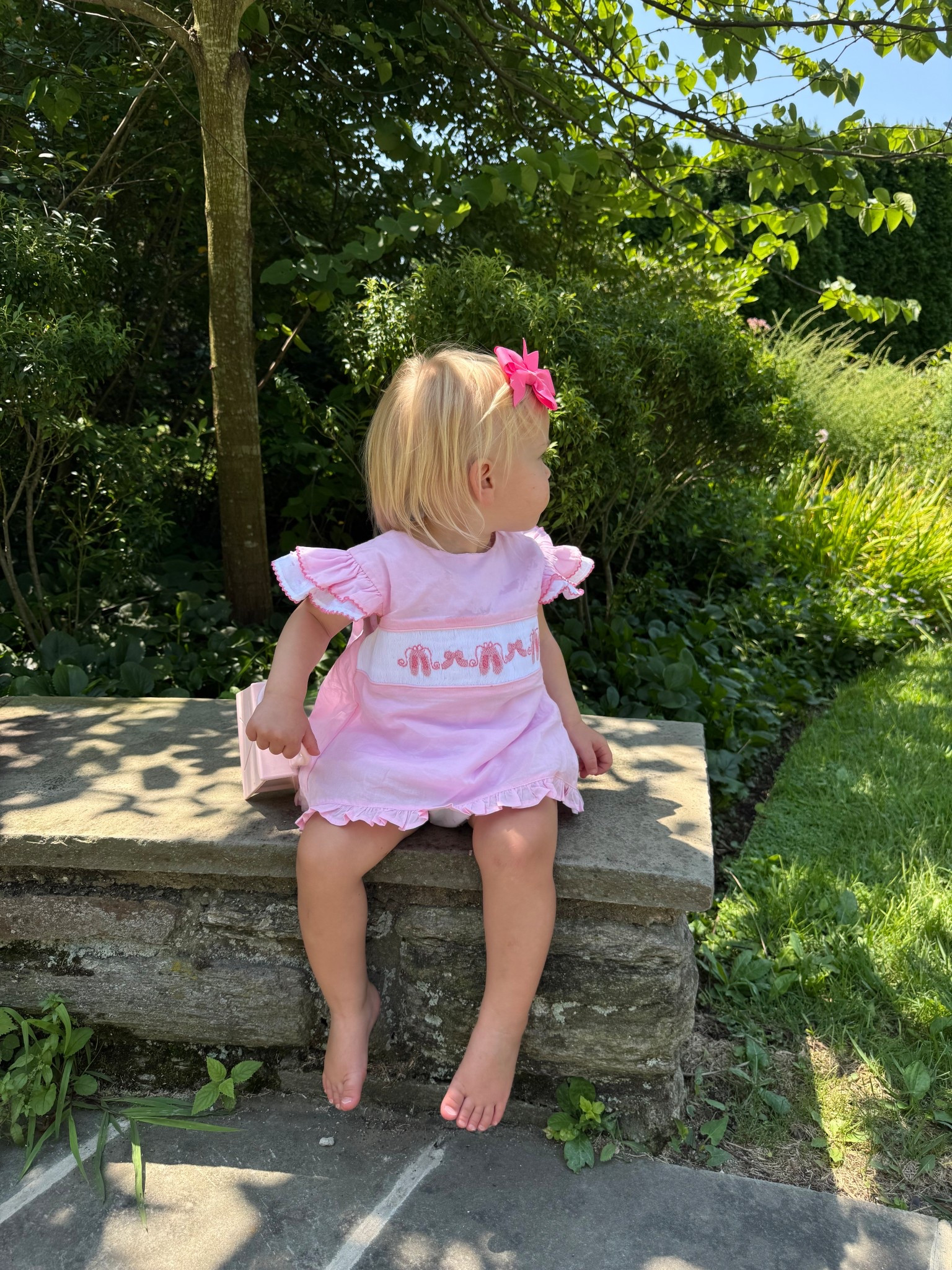 Baby girl ballet Swiss dot outfit 