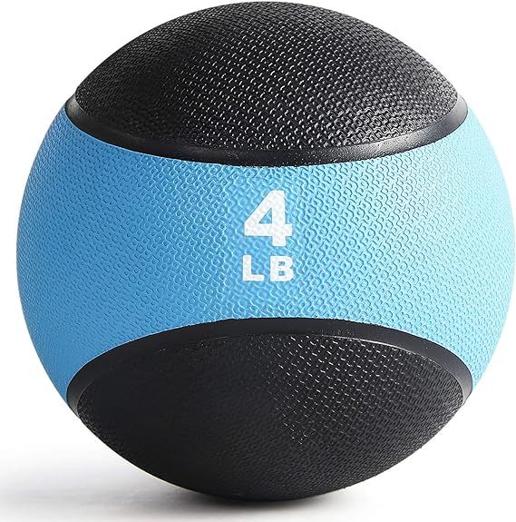 RitFit Weighted Medicine Ball - Non-Slip Rubber Shell & Dual Texture Grip - Workout Exercise Ball... | Amazon (US)