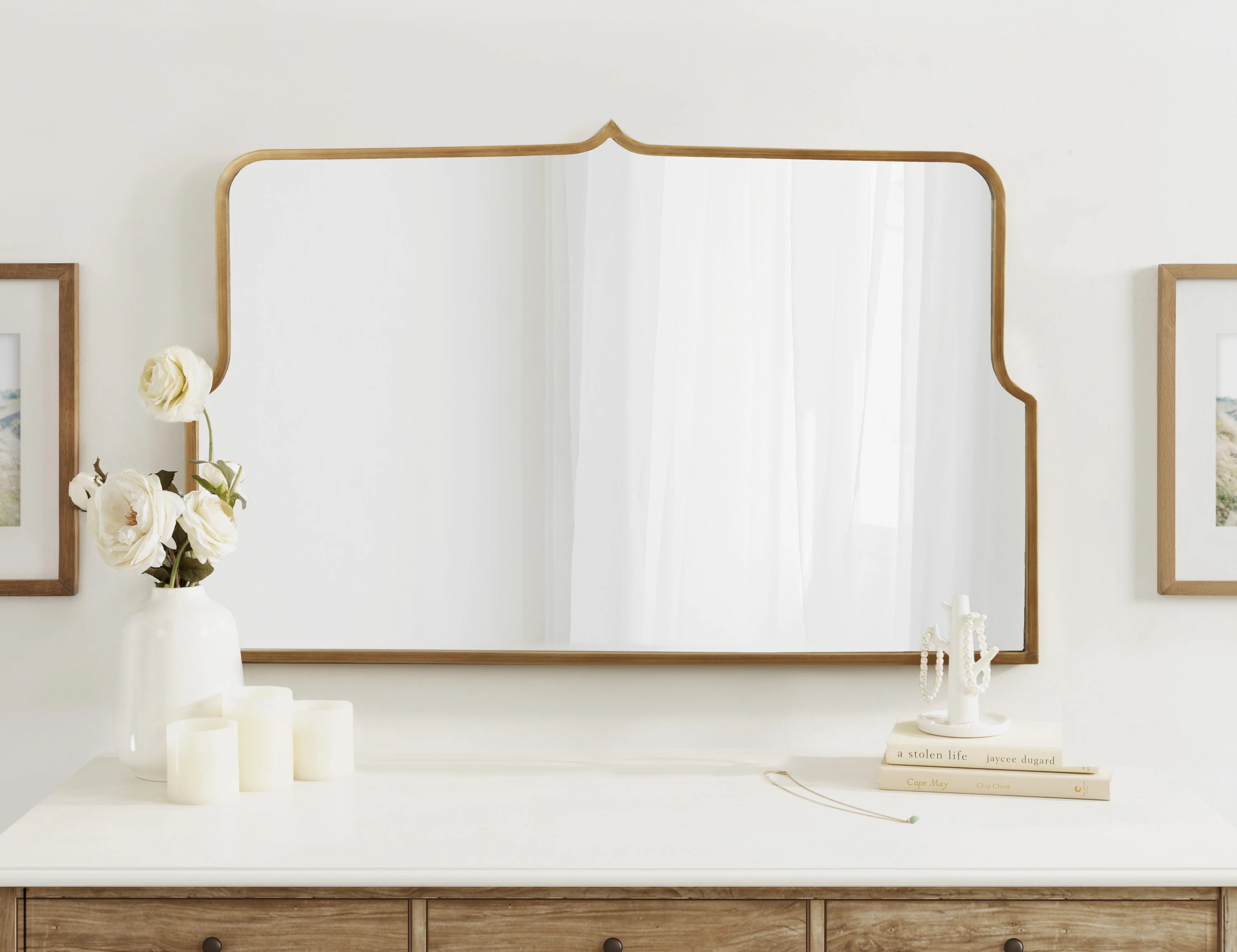 Joss & Main Keris Wide Arch Mirror 37x24 Black - Wayfair Canada | Wayfair North America