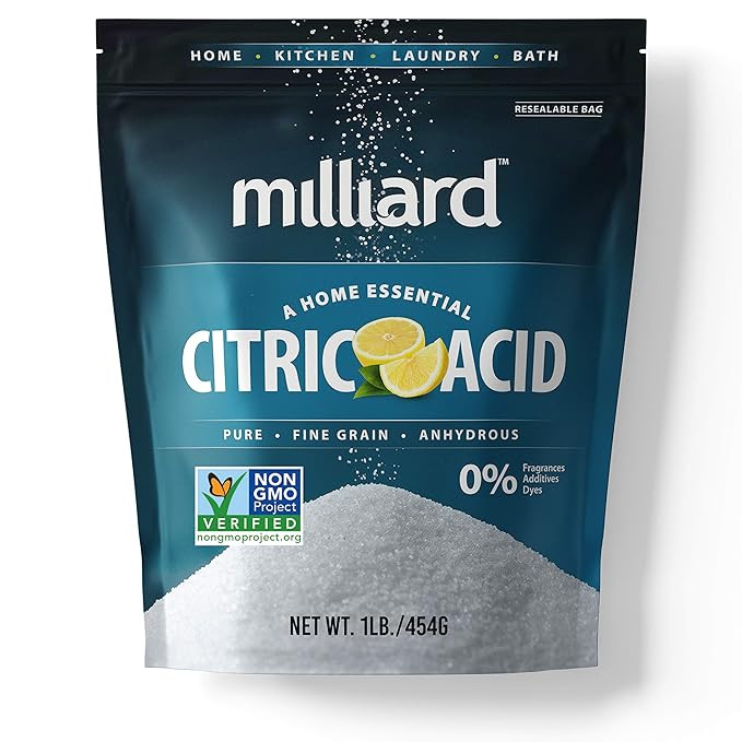 Milliard Citric Acid 1 Pound - 100% Pure Food Grade Non-GMO Project Verified (1 Pound) | Amazon (US)