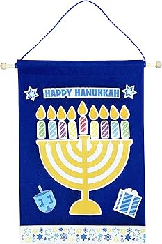 Hanukkah Banner Craft Kit - Make Your Own Hannukah Banner (2-Pack) | Amazon (US)