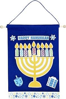 Hanukkah Banner Craft Kit - Make Your Own Hannukah Banner (2-Pack) | Amazon (US)