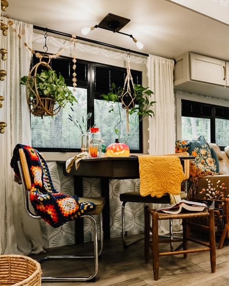 Using textiles to create a warm and welcoming space helped us transform our RV into a home 
#rvdecor #maximalistdecor 

#LTKhome