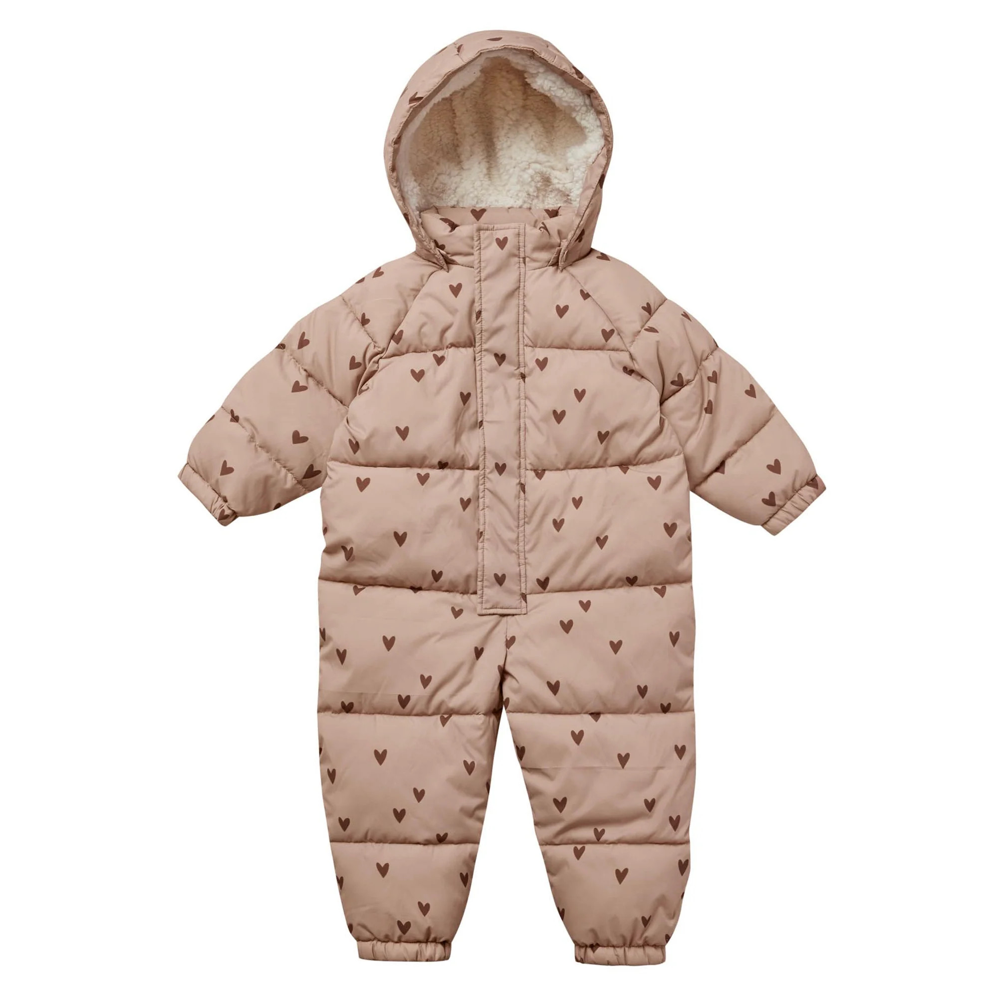 Rylee & Cru Puffer Onepiece, Hearts | SpearmintLOVE