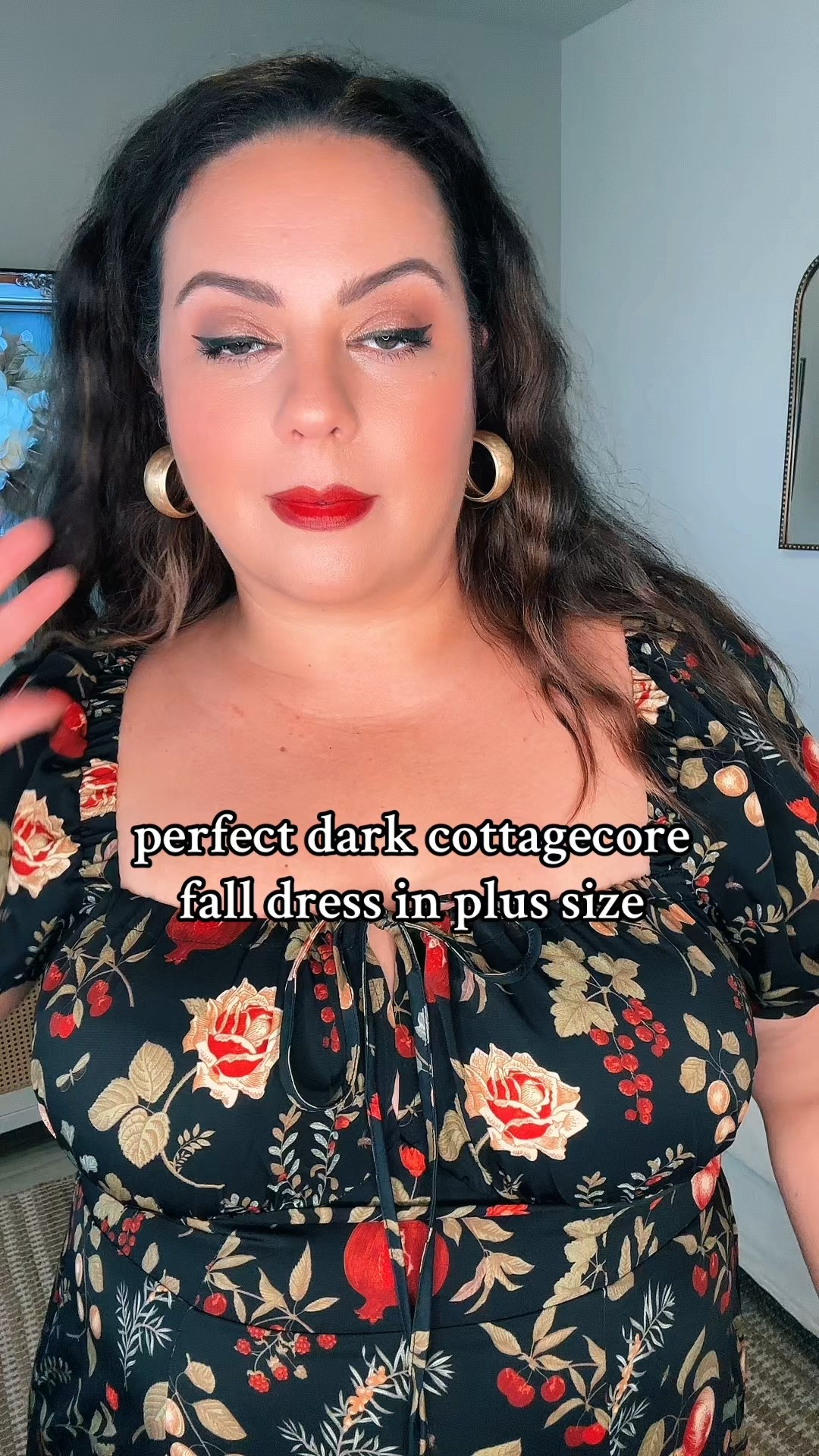 The most romantic and easy plus size fall dress - true to size 

#LTKPlusSize #LTKFindsUnder50