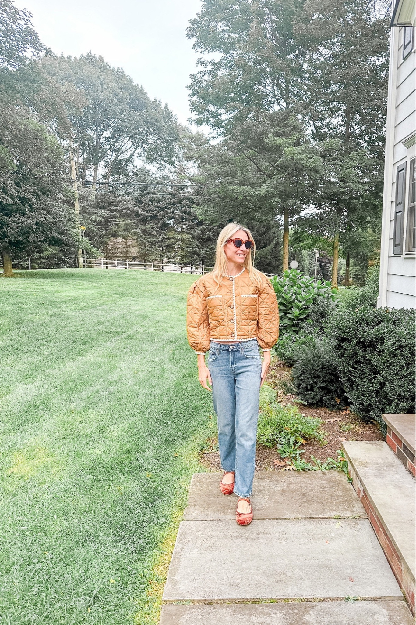 Fall jacket, jeans, Mary janes 

#LTKstyletip #LTKSeasonal