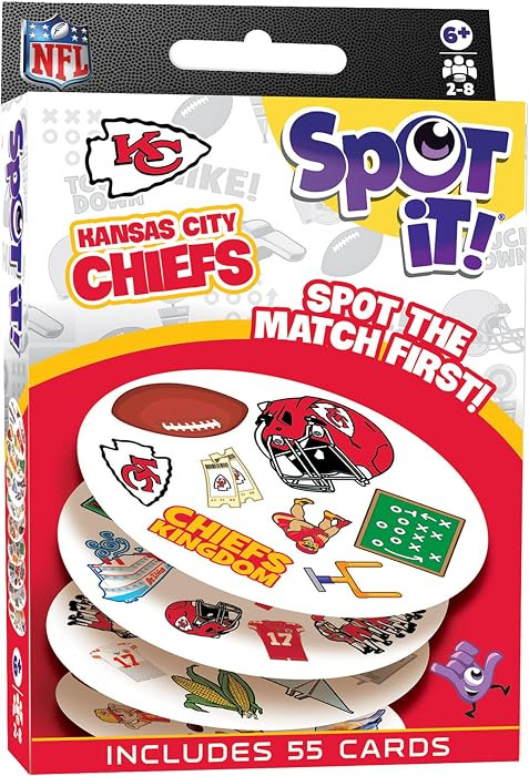 MasterPieces Game Day - NFL Kansas City Chiefs Spot It Game for Kids, Adults, and Family | Amazon (US)