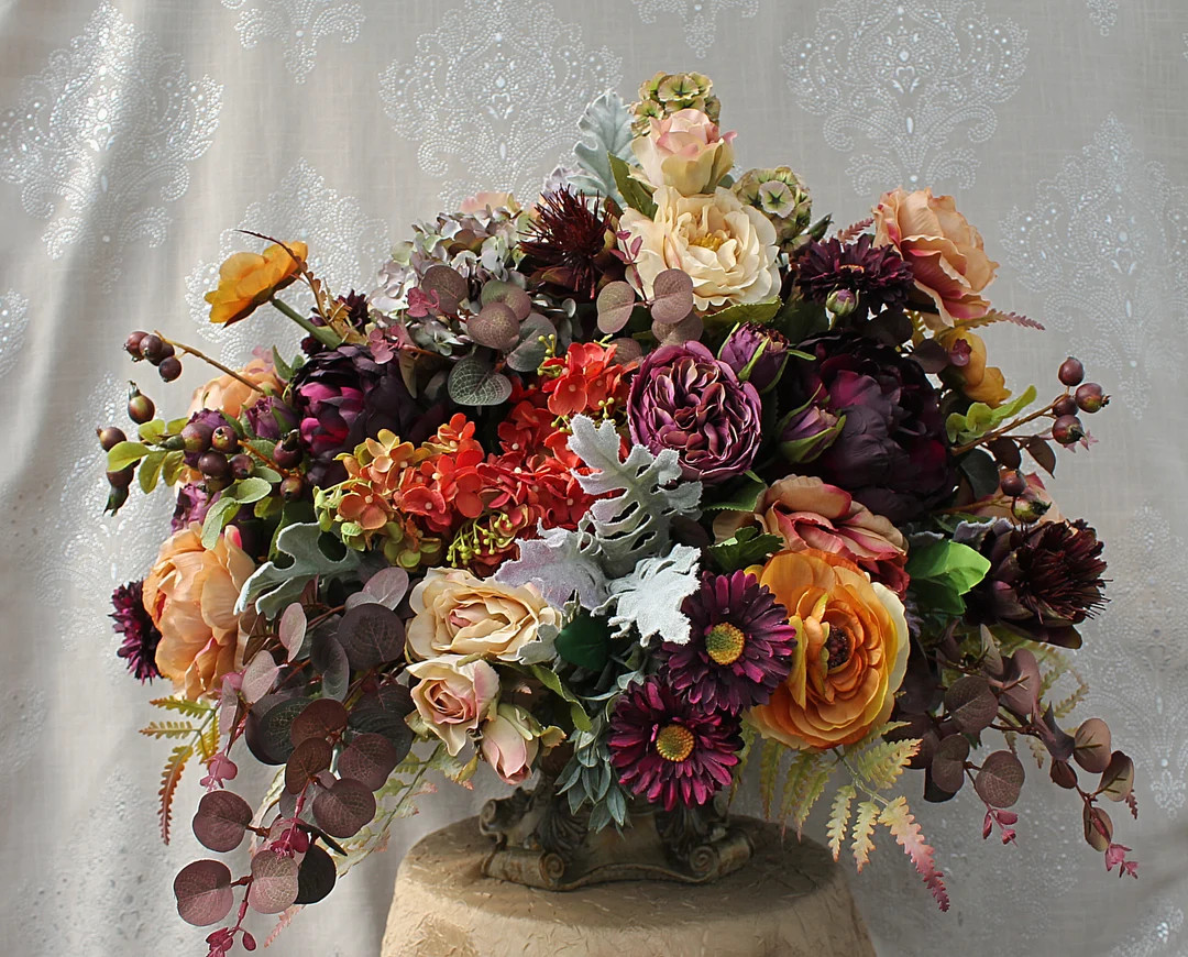 XL TUSCAN FLORAL Arrangement, Formal Table Centerpiece, Silk Floral Arrangement, Table Arrangemen... | Etsy (US)