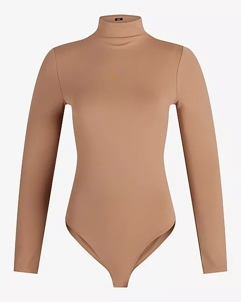 Express Body Contour Compression V-Neck Long Sleeve Bodysuit