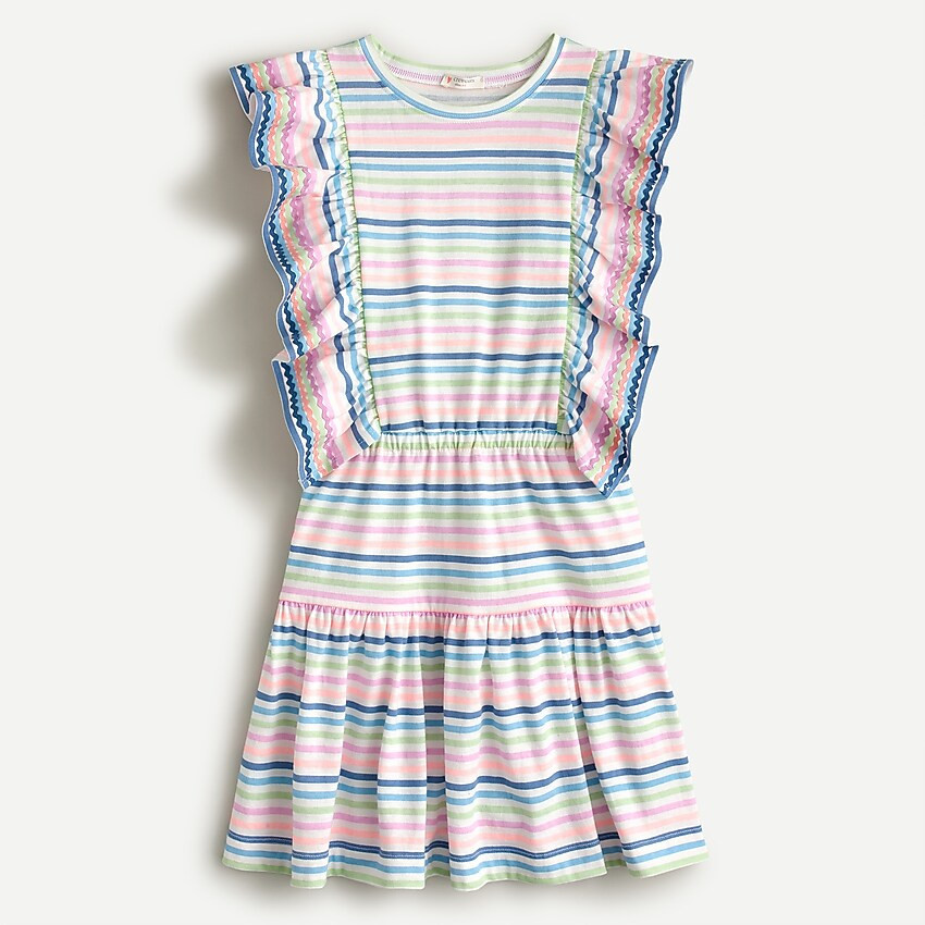Girls' ruffle rickrack dress | J. Crew US