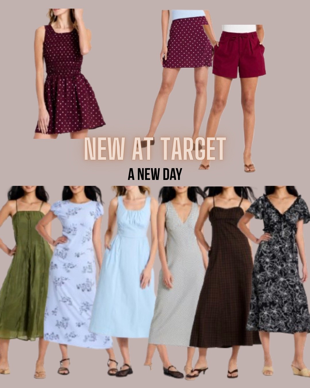 Target style
Shorts
Miniskirt
Midi dress
Fall fashion