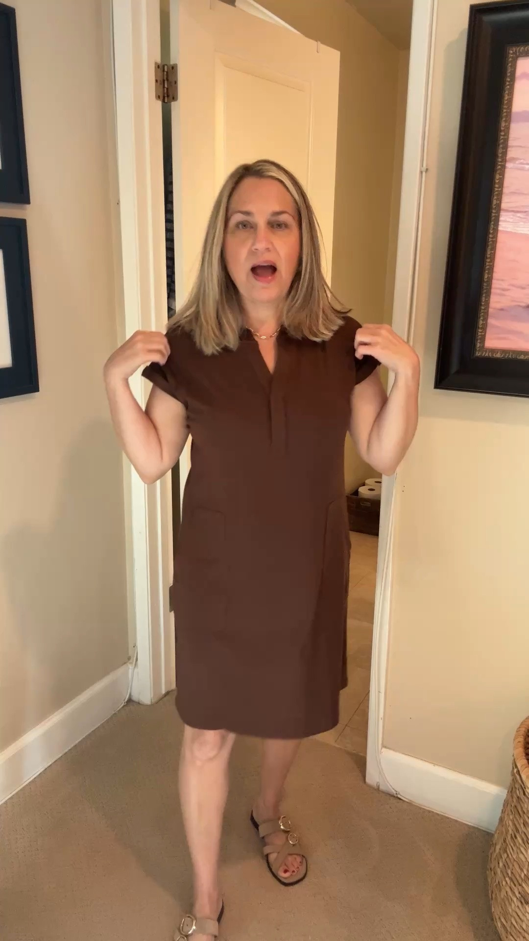 You guys all asked about this cute dress when I posted my purse. It’s so comfy, hides your hormonal/menopausal belly & is the perfect summer dress.

#LTKdayinmylife #LTKootd #LTKOver40