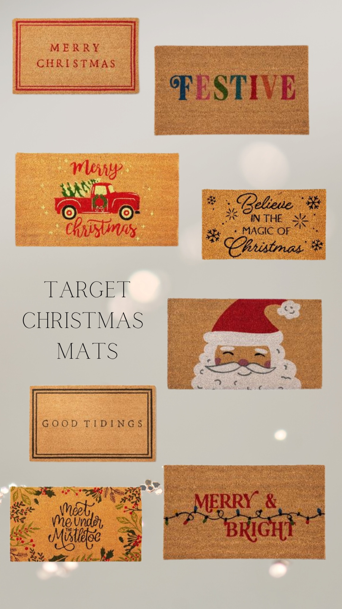 The cutest Christmas mats at target! 

#LTKSeasonal #LTKHoliday #LTKGiftGuide