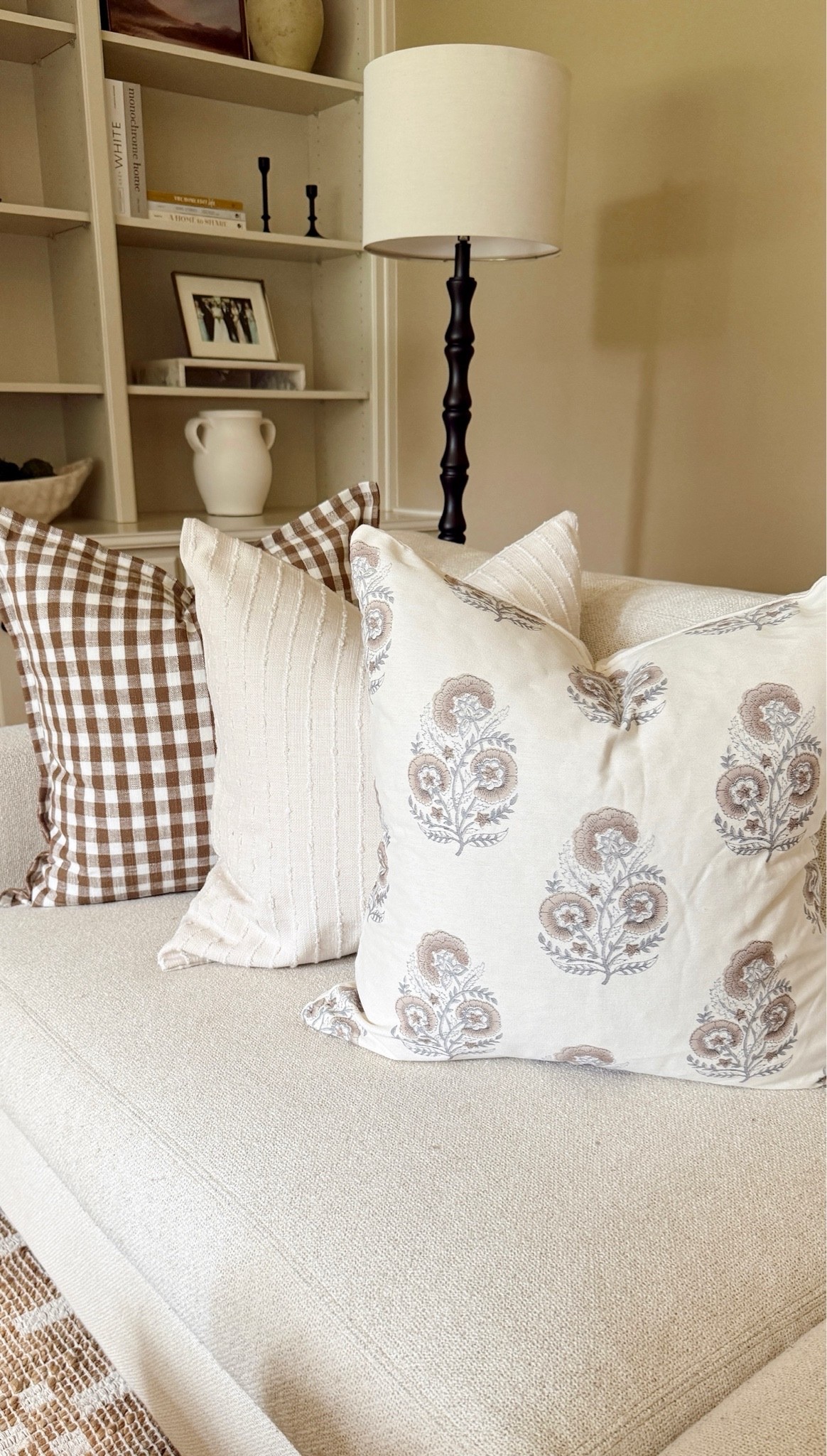 Beautiful new printed pillows 🤍
￼
Such a fun way to update your sofa for fall! If your space needs a little refresh for the new season ahead, adding a few new pillows can make such a difference.

#LTKHome #LTKSeasonal #LTKmomlife