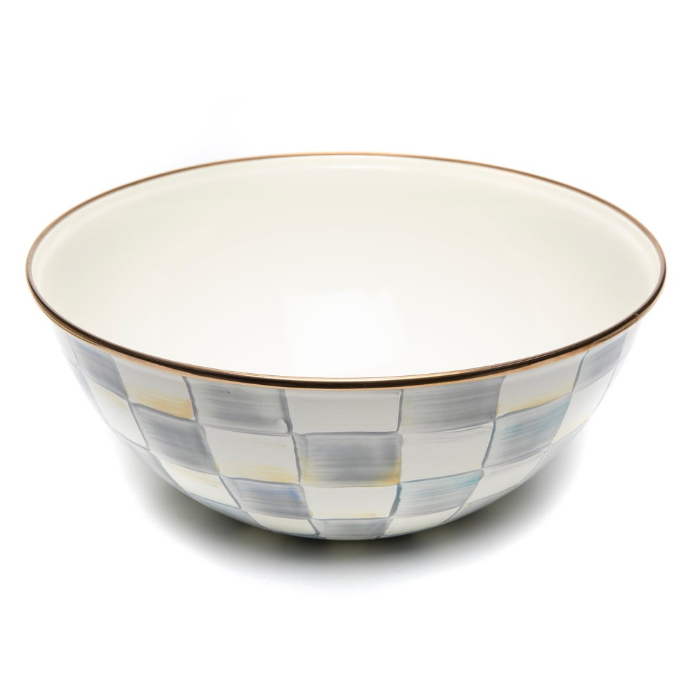 Sterling Check Large Everyday Bowl | MacKenzie-Childs