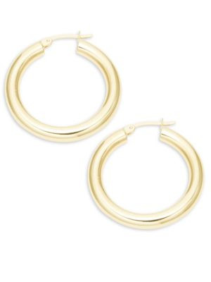 Saks Fifth Avenue 14K Yellow Gold Hoop Earrings/1.25" on SALE | Saks OFF 5TH | Saks Fifth Avenue OFF 5TH