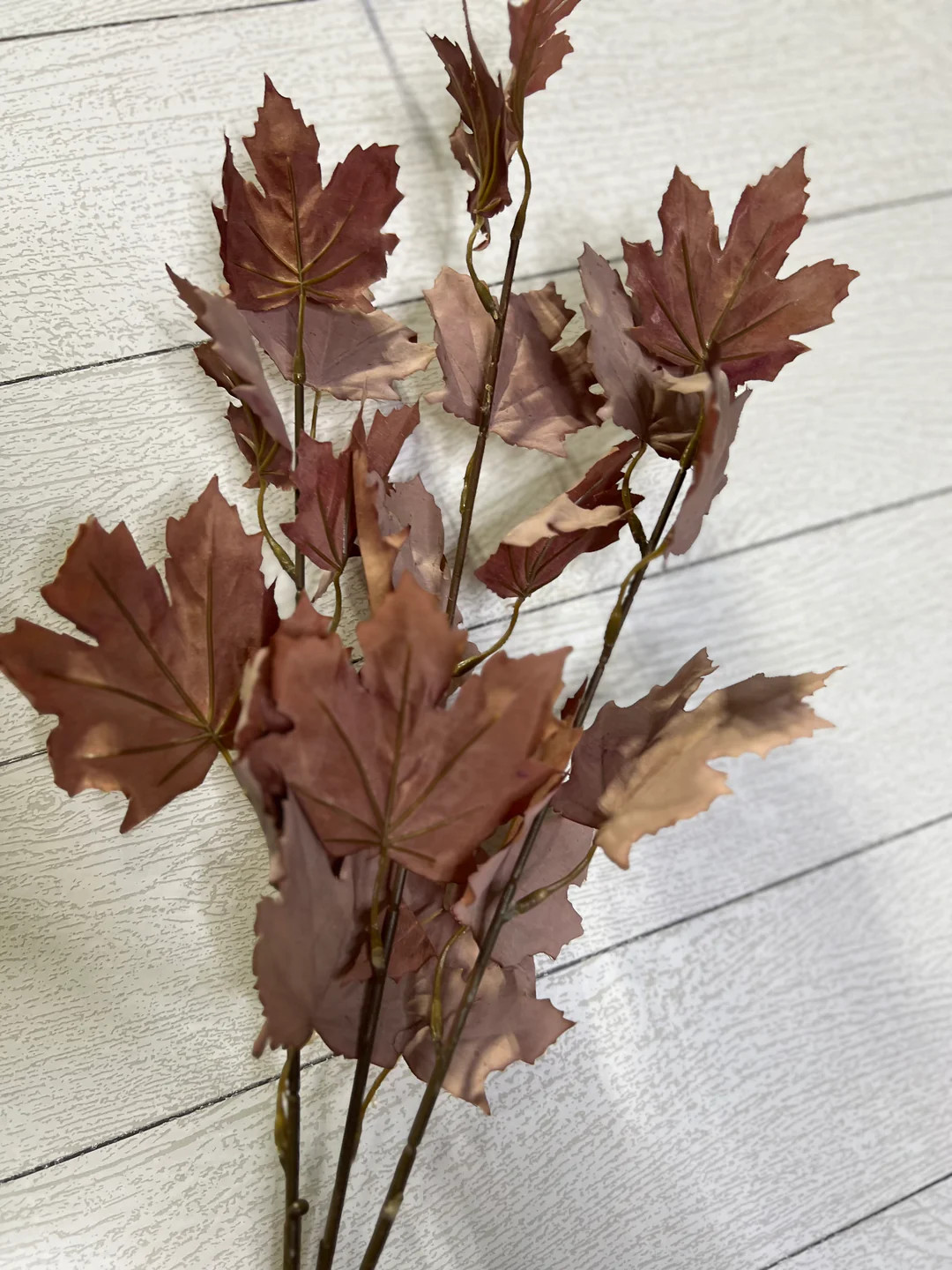 Artificial Autumn Maple Leaf Stems - Customizable Bendable Stems | Journey Decor