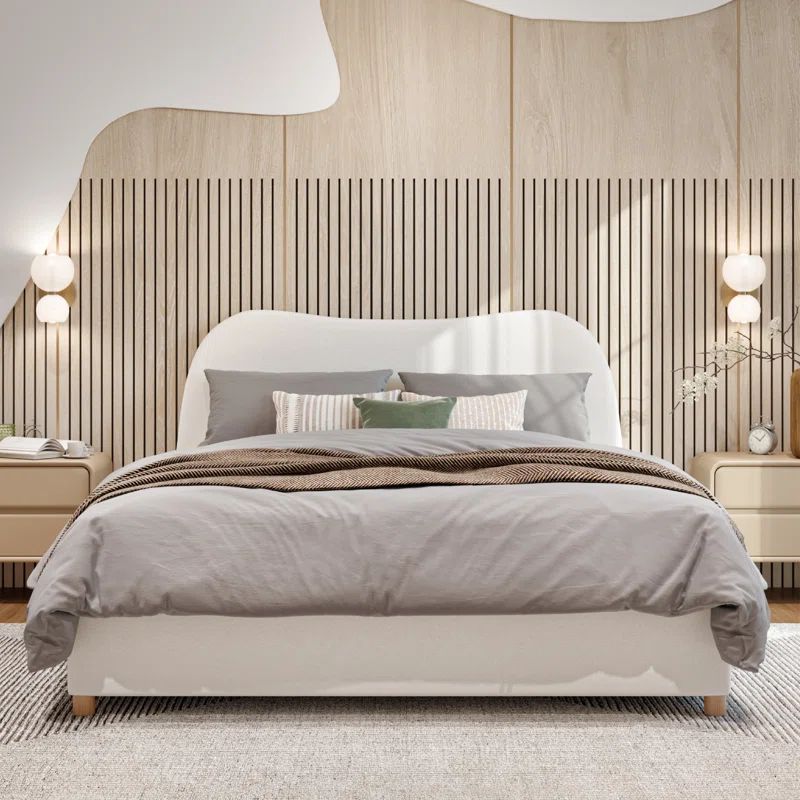 Kiren Upholstered Boucle Bed | Wayfair North America