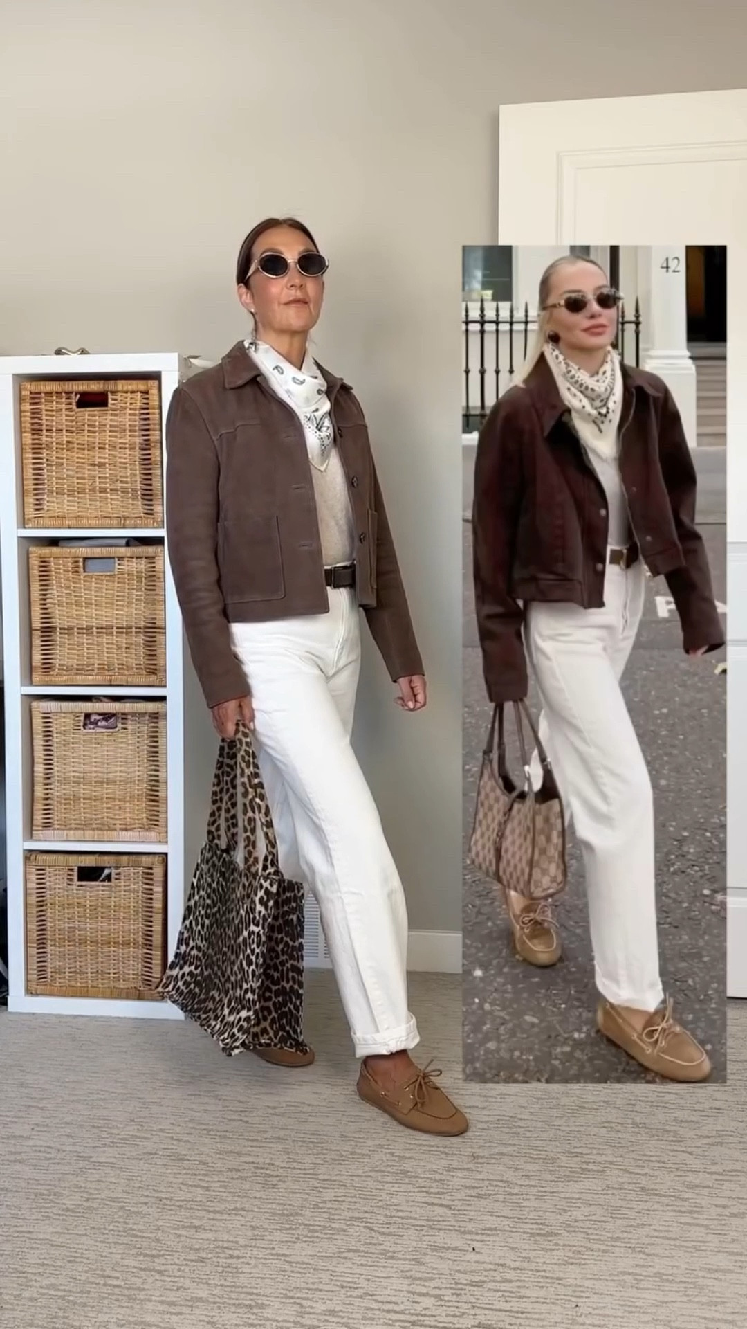 Pinterest early spring outfit! Can’t wait to bust out my boat shoes, white jeans and suede jacket (restocked!)! Comment “link” for details (must follow me to receive, IG rules)
- sweater, scarf, sunnies, stitch gun: Amazon
- suede jacket, boat shoes: Aritzia
- jeans: Rickis (old)
- inspo: Pinterest (Imk if you know who this is)

#pinterestoutfit Pinterest inspired spring outfit, Pinterest look, Pinterest spring outfit, white jeans outfit, Pinterest inspo, white jeans Pinterest outfit, boat shoes outfit, Pinterest suede jacket outfit