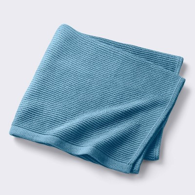 Knit Baby Blanket - Blue - Cloud Island™: Acrylic, Solid Pattern, 40x30, No Theme | Target