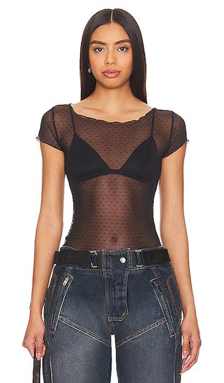 On The Dot Baby Tee in Black | Revolve Clothing (Global)