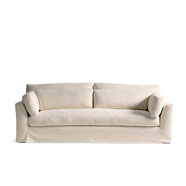 Somerset Slipcovered Sofa - Gandhi Parchment - Grandin Road | Grandin Road
