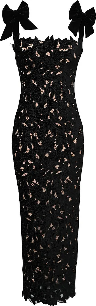 Tiff Velvet Lace Body-Con Gown | Nordstrom