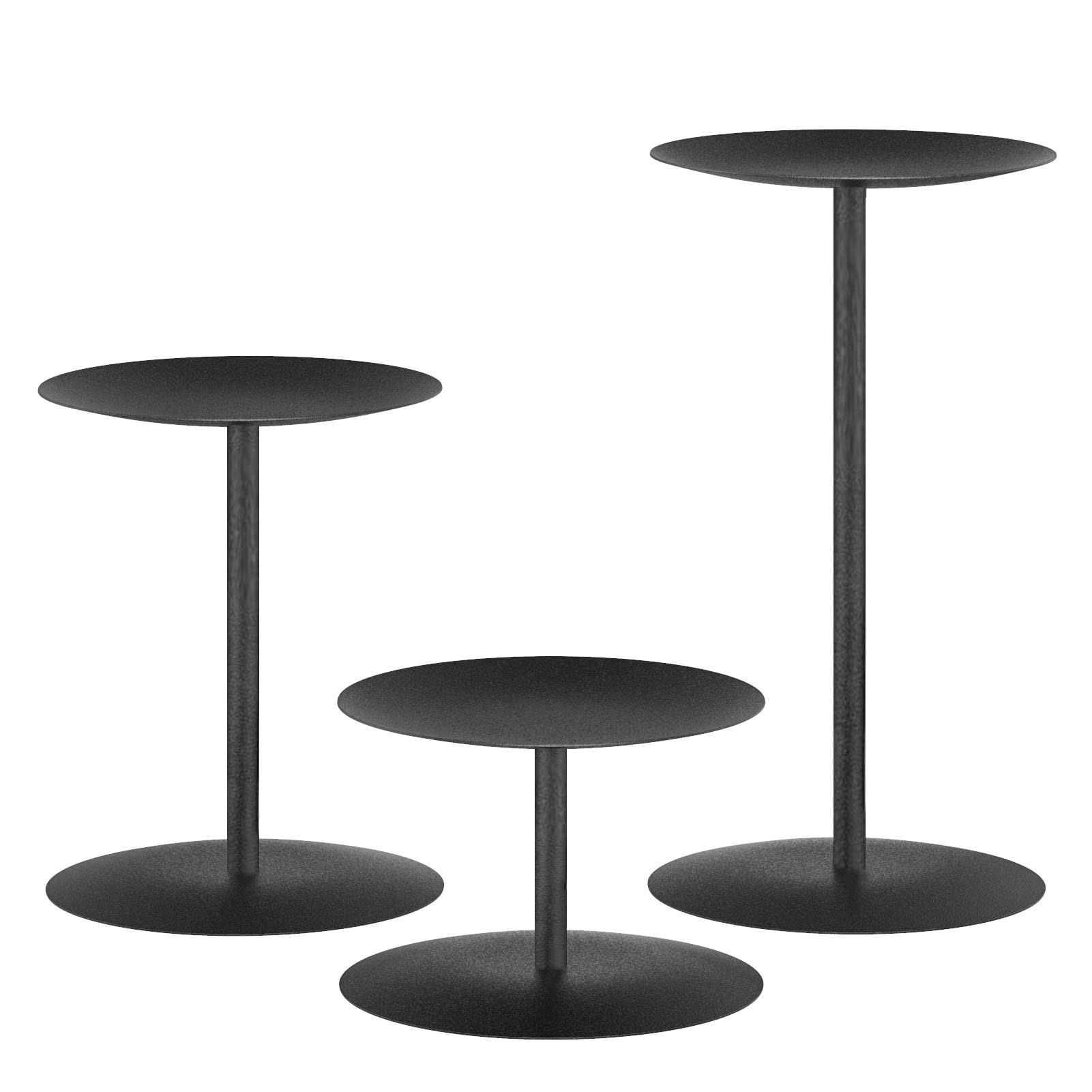 smtyle Modern Black Candle Stand Candelabra Set of 3, Metal Candleholder Sets for Pillar Candles,... | Amazon (US)
