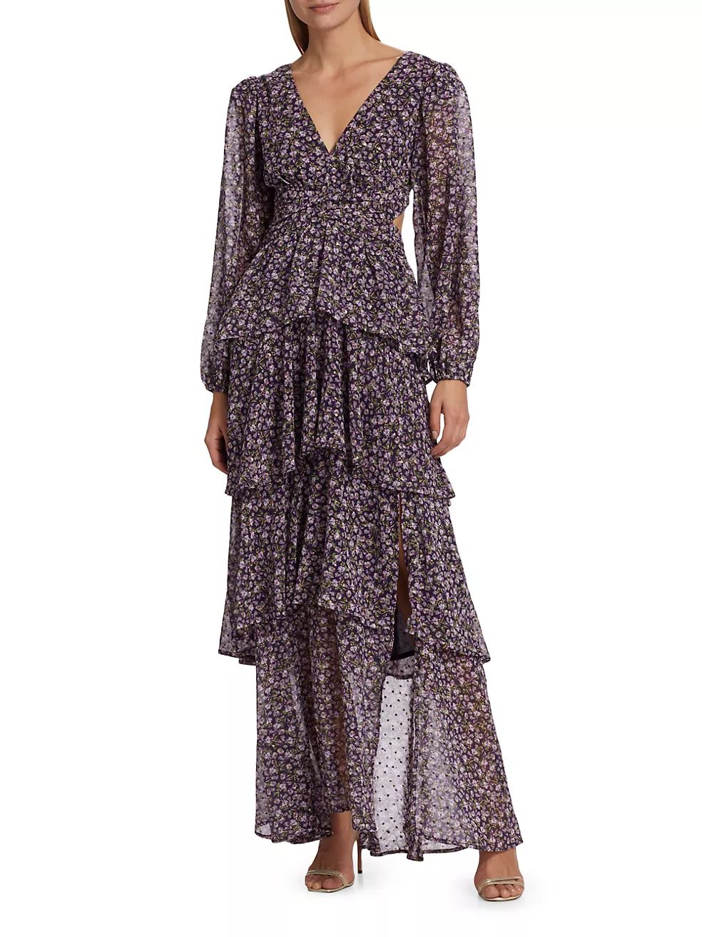 Anora Floral Ruffled Maxi Dress | Saks Fifth Avenue