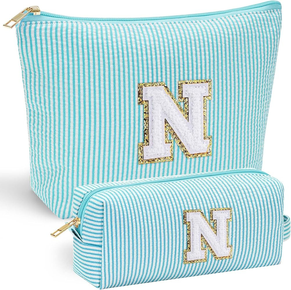 YOOLIFE Gifts for Women, Makeup Bag Make Up Bag Pouch Cosmetics Organizer Bag Cute Makeup Bag Ski... | Amazon (US)