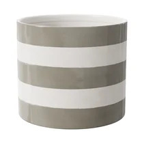 Mainstays Andrew 7.8" x 7.8" x 6.9" Round Birch Gray and Vanilla Dream Ceramic Planter | Walmart (US)