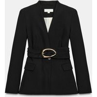 Zara - Buckle Belt Blazer - Black - M - Woman | Zara US