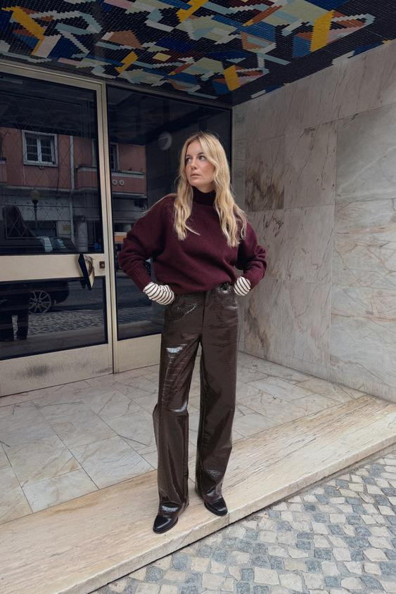 SOFT KNIT HIGH NECK JUMPER | Zara US