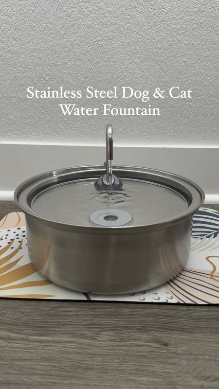 Stainless Steel Dog & Cat
Water Fountain • Quiet
Filtration System with 5 layers • Suitable for large & small breeds multiple pets • LED light notification when water is too low • 

#LTKsalealert #LTKhome #LTKfindsunder50