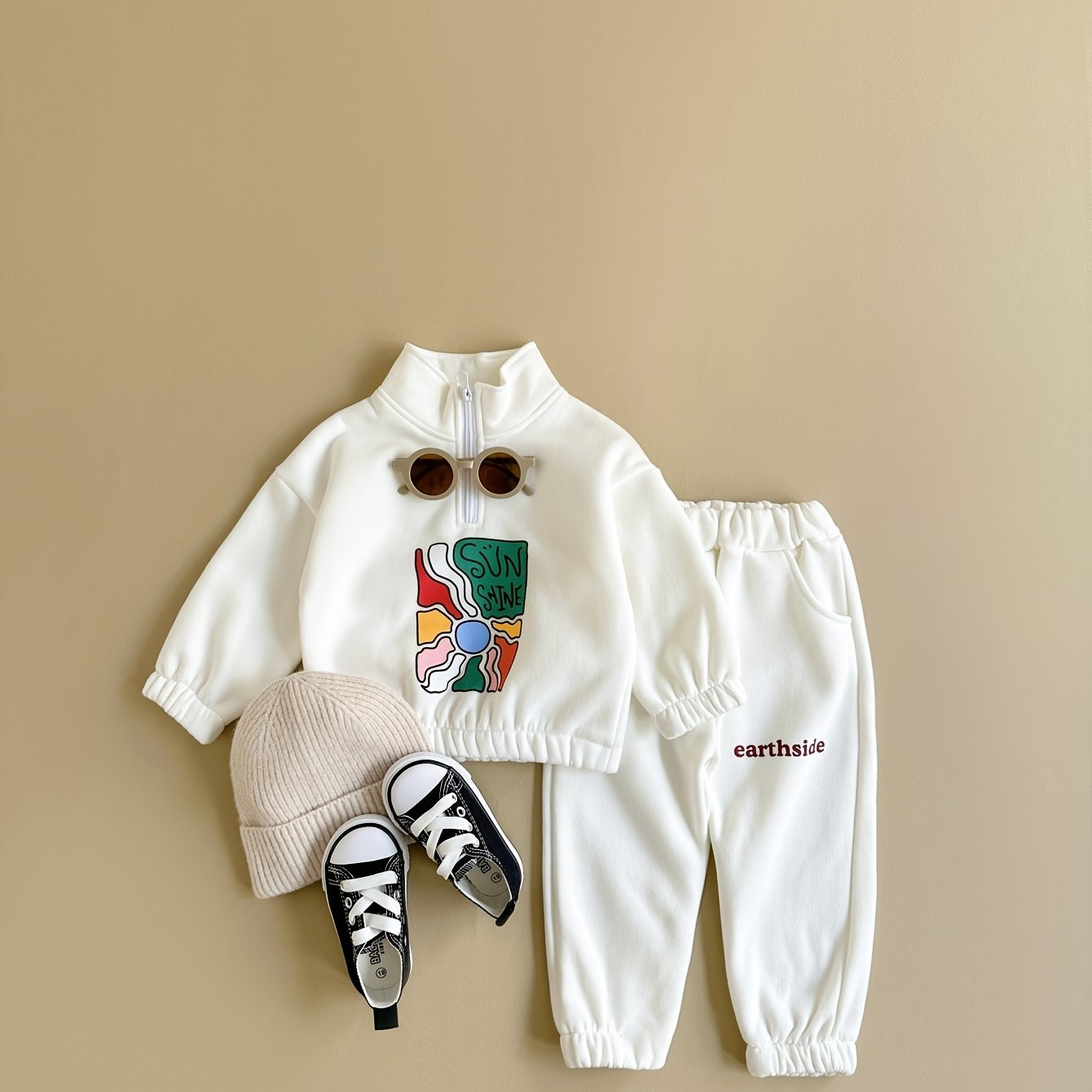 Two piece Baby Boys Girls Cartoon Print Pattern Zipper - Temu | Temu Affiliate Program