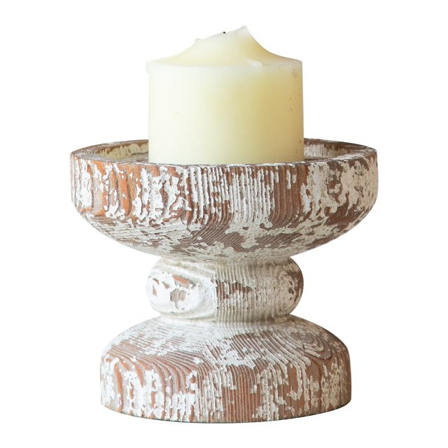 Hand Crafted Wooden Candle Holders Pillar, Candle Holders for Candlesticks, Farmhouse Shabby Chic... | Walmart (US)