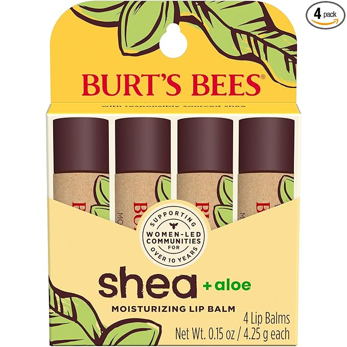 Burt's Bees Shea and Aloe Moisturizing Lip Balm, Lip Moisturizer With Responsibly Sourced Beeswax... | Amazon (US)