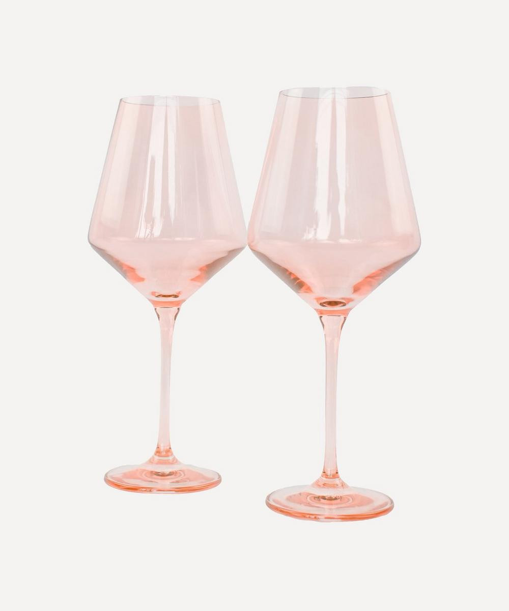 Blush Pink Stemware Set of Two | Liberty London (US)
