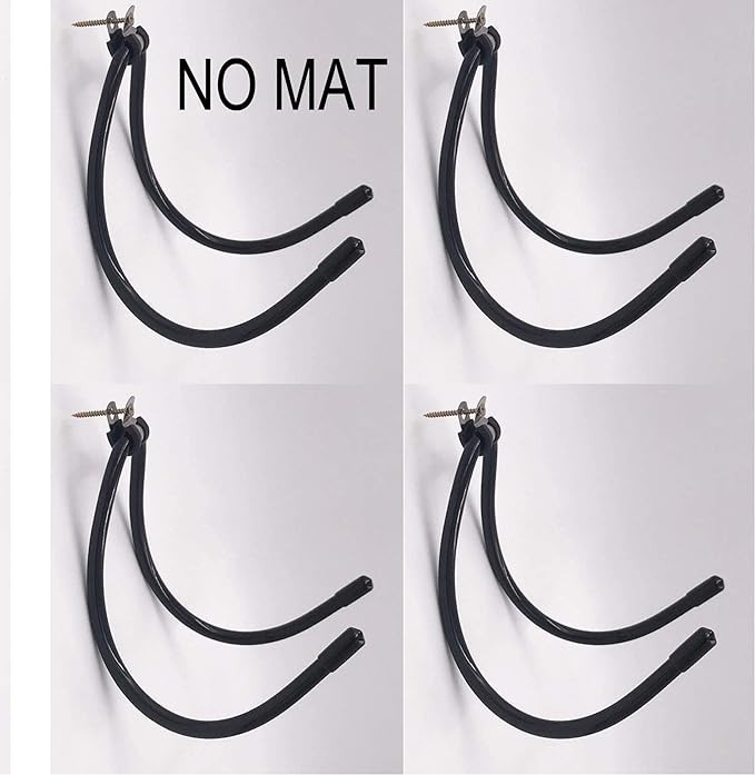 YYST Yoga Mat Foam Rollers Wall Rack Wall Storage Mount Wall Holder Storage Shelf for Foam Roller... | Amazon (US)