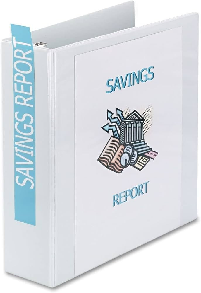 Avery Economy Showcase View 3 Ring Binder, 3" Round Rings, 1 White Binder (19751) | Amazon (US)