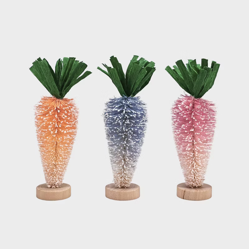 3pk Easter Bottle Brush Carrots - Spritz™ | Target