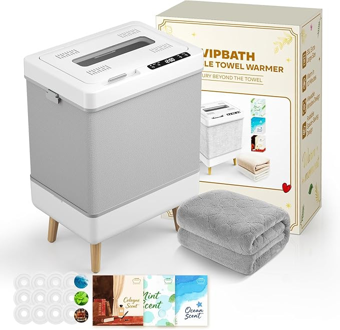 35L Towel Warmer Gift Set – Family-Sized Foldable Design with Window, Dual Safety Shut-Off for ... | Amazon (US)